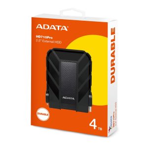 DISCO DURO EXTERNO ADATA 4TB HD710 2.5″ USB 3.1 ANTISHOCK,WATERRESIST BLACK