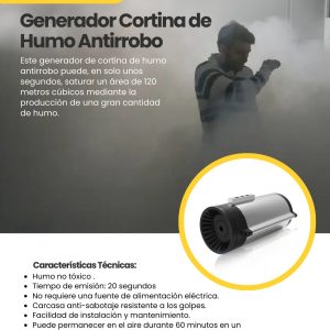 Generador cortina de humo Antirrobo