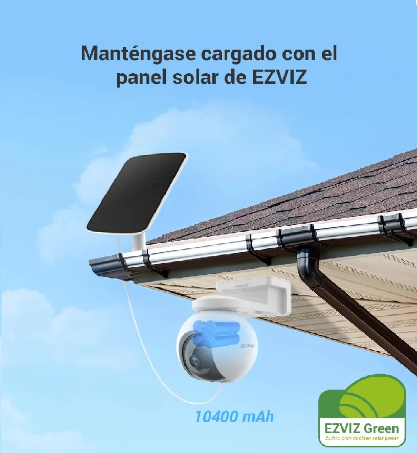CÁMARA WIFI 3MP INALAMBRICO 4G LTE – AUDIO 2 VIAS – INCLUYE PANEL SOLAR – EZVIZ - Imagen 3