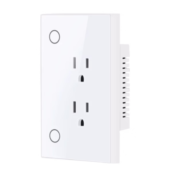 Tomacorriente inteligente de 2 servicios empotrable