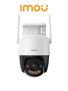 Cámara IP PT de 5 MP Wifi Full ColorDisuasión activa luces Rojo-Azul Audio 2 Vías